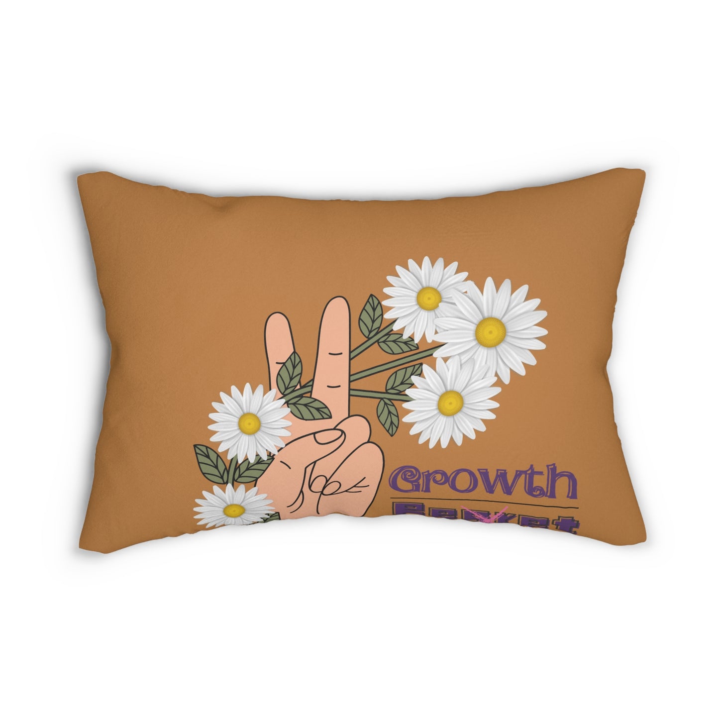 Growth > Regret - Lumbar Throw Pillow