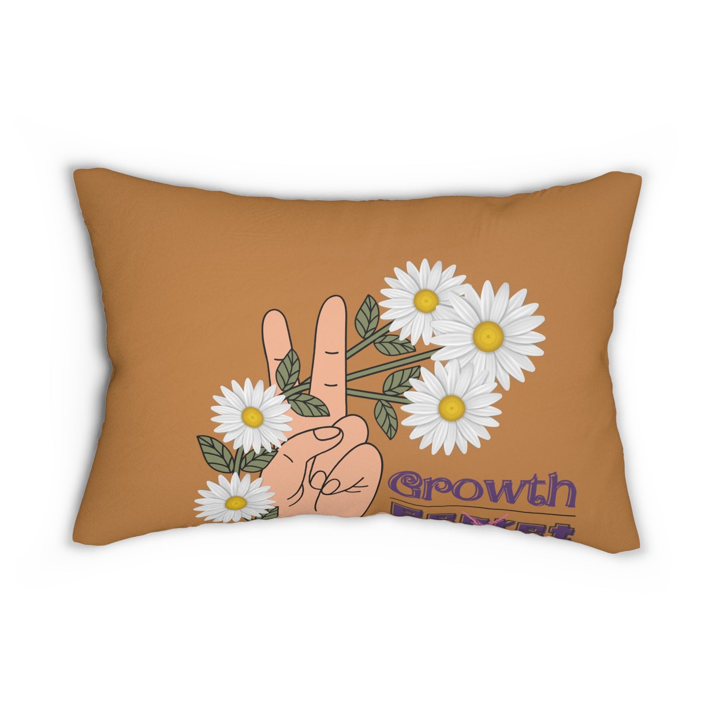 Growth > Regret - Lumbar Throw Pillow