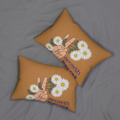 Growth > Regret - Lumbar Throw Pillow