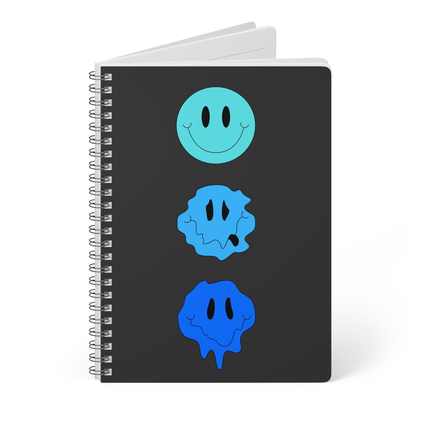 Cara sonriente derretida [AZUL] - Cuaderno, A5