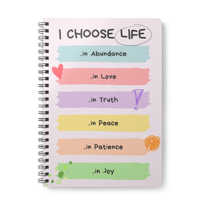 I Choose Life Journal - Notebook, A5