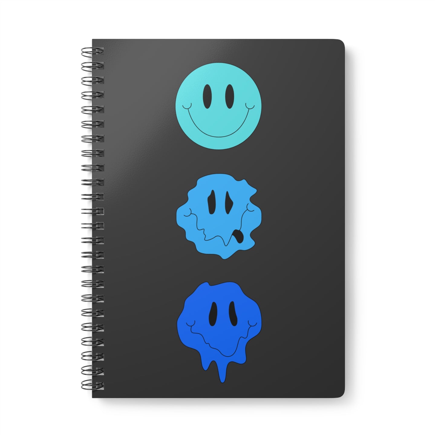 Cara sonriente derretida [AZUL] - Cuaderno, A5