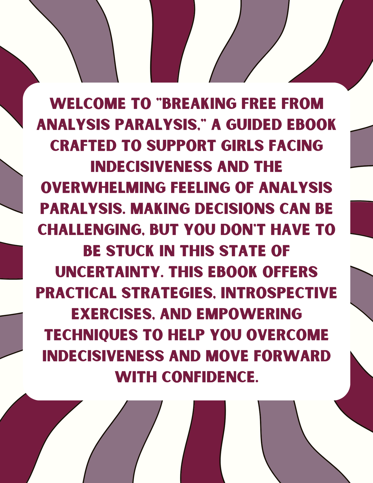 Analysis Paralysis E-Workbook