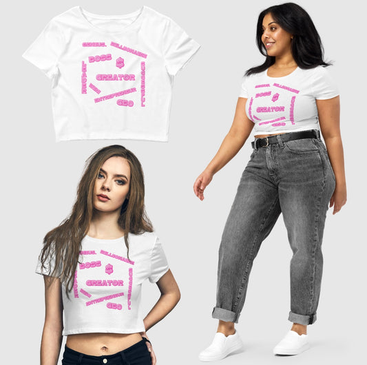 Affirmations - [PINK] - Crop Tee