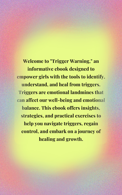 Trigger Warning E-Workbook