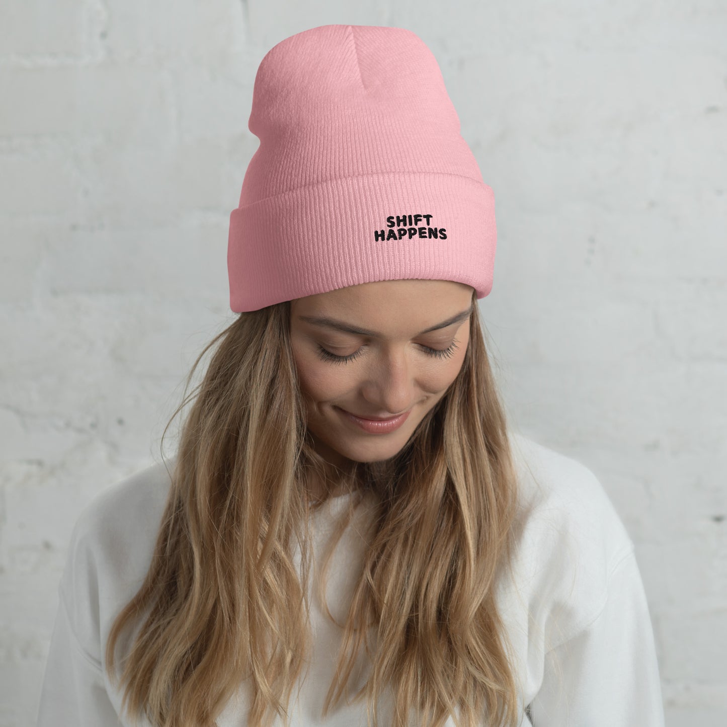 Shift Happens - Beanie PINK