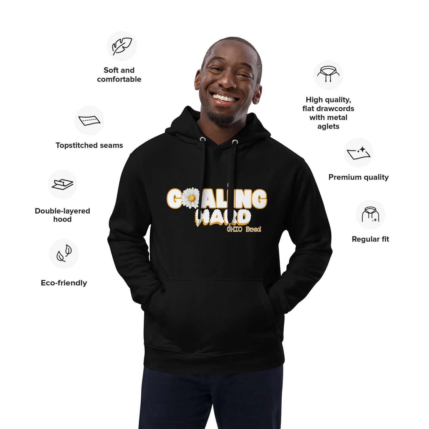 Sudadera con capucha Goaling Hard - OHIO - Unisex