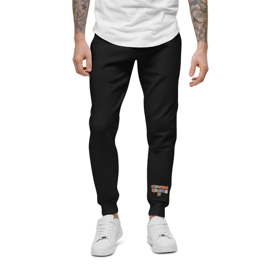 Growing Through it - Joggers [BLACK] - Fleece UNISEX