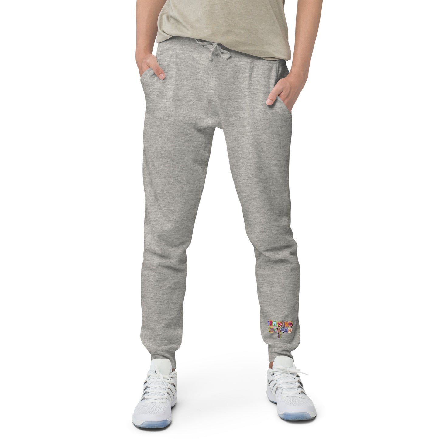 Growing Through it - Joggers [GREY] - Fleece UNISEX