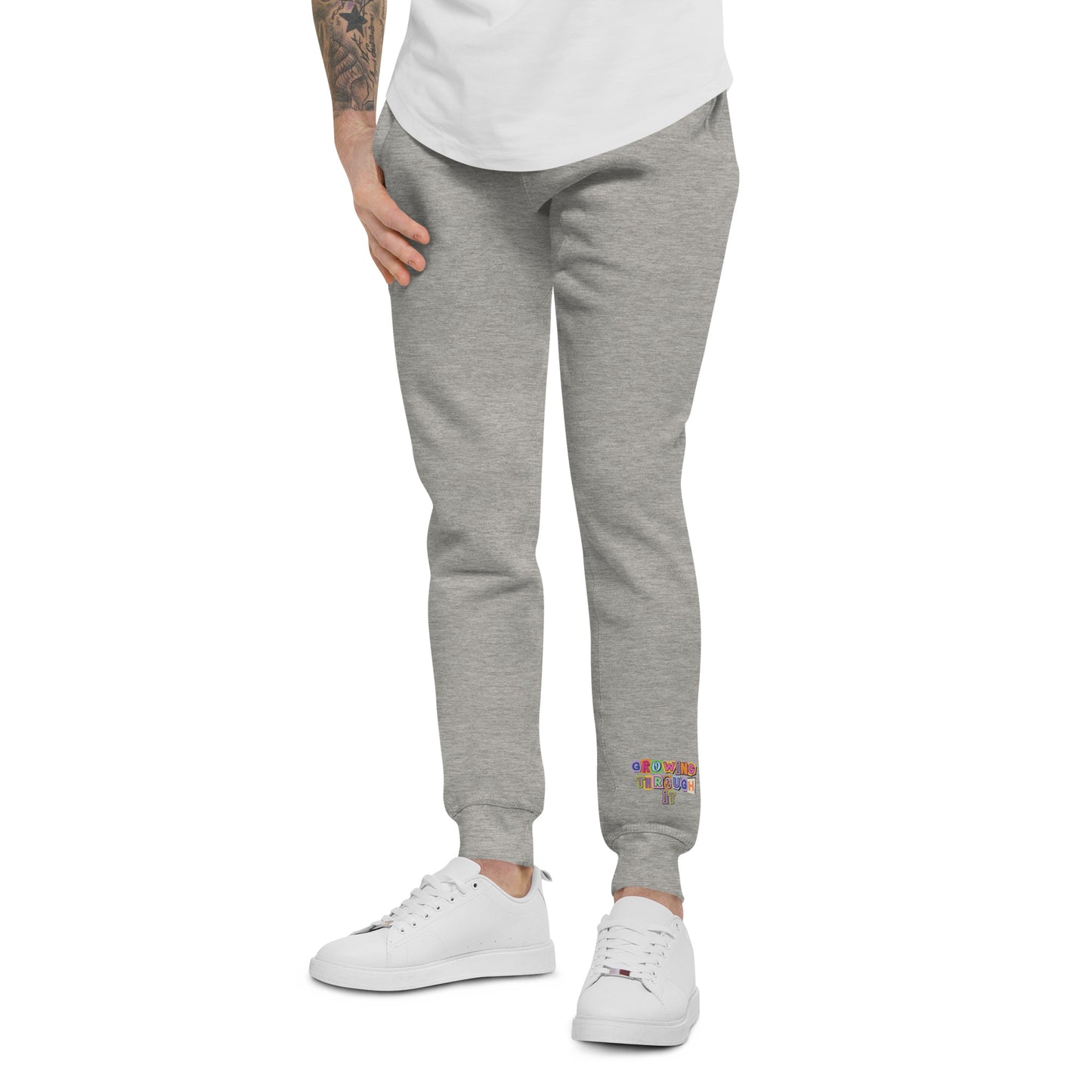 Growing Through it - Joggers [GREY] - Fleece UNISEX