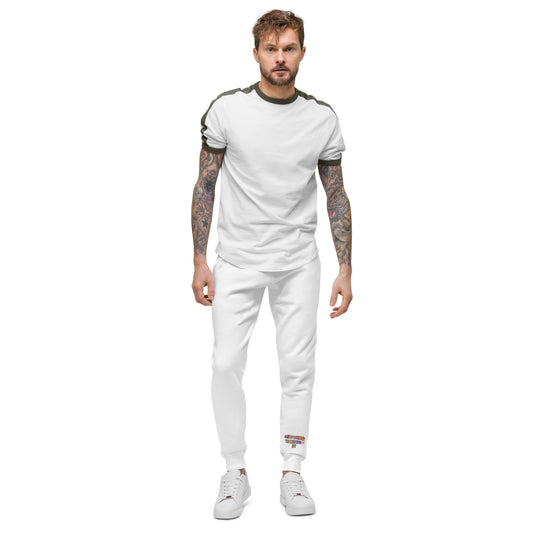 Growing Through it Joggers - [WHITE] - Fleece UNISEX