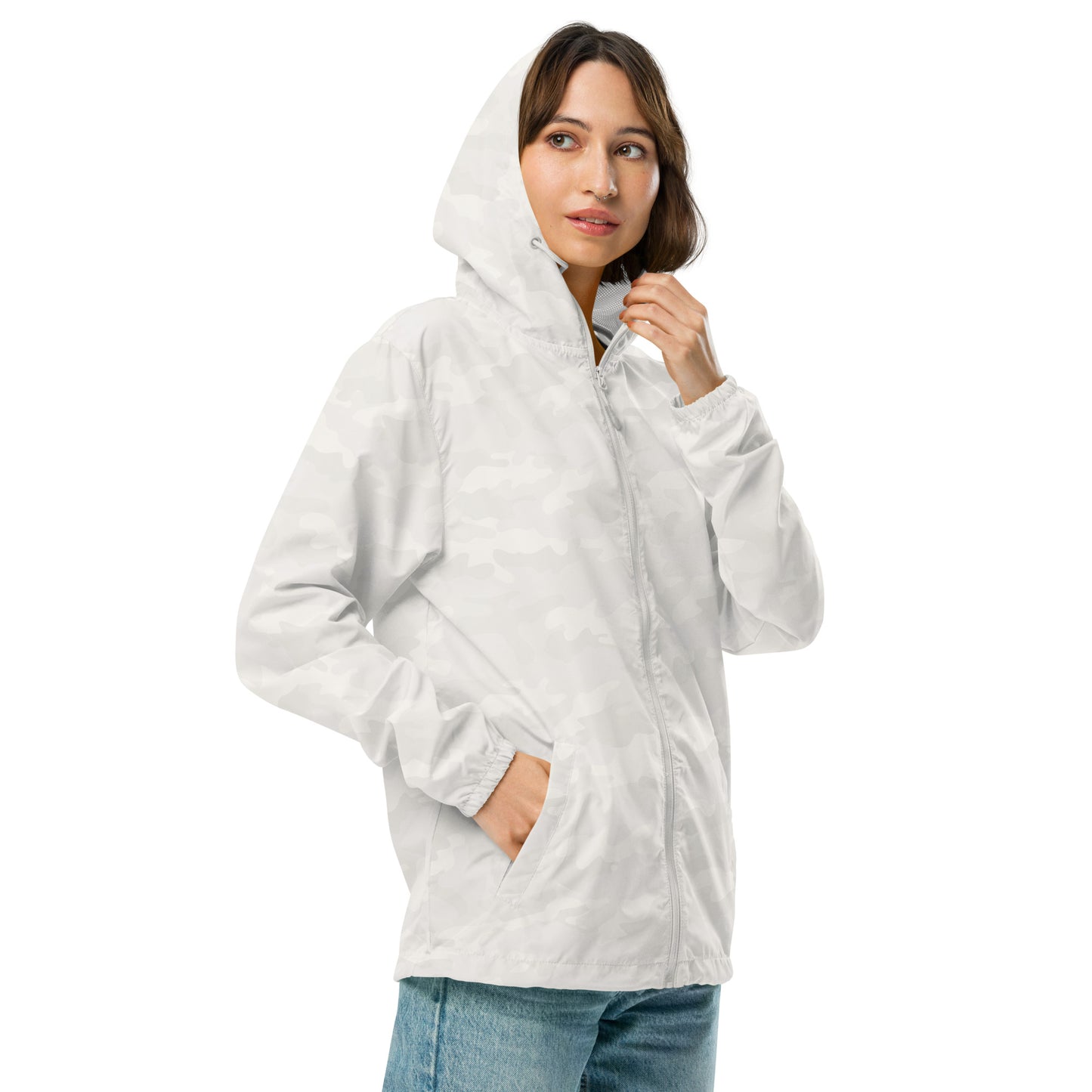 White "Goaling Up - Windbreaker