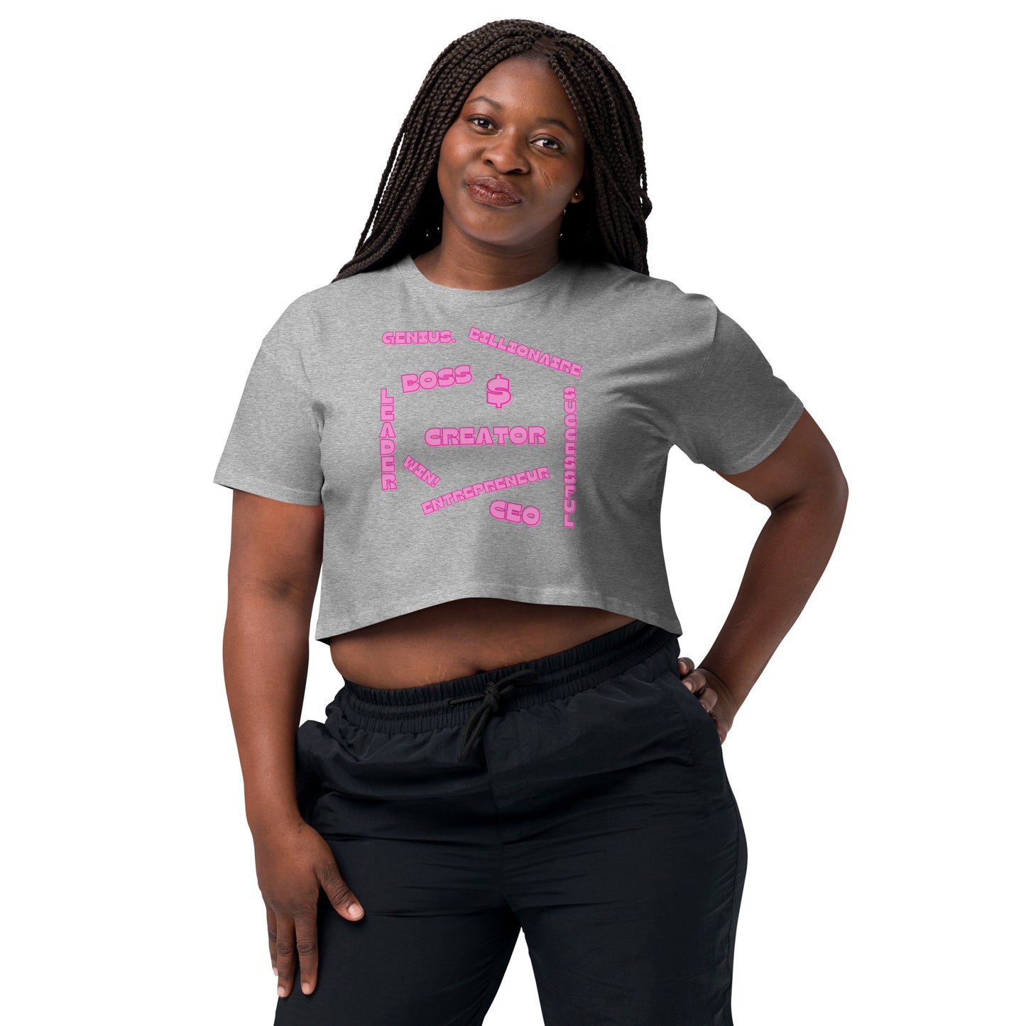 Affirmations - [Gray] - Crop Tee