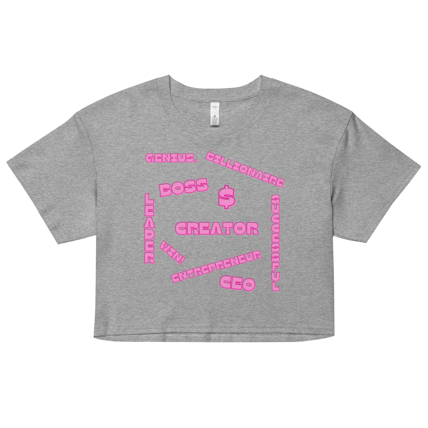 Affirmations - [Gray] - Crop Tee