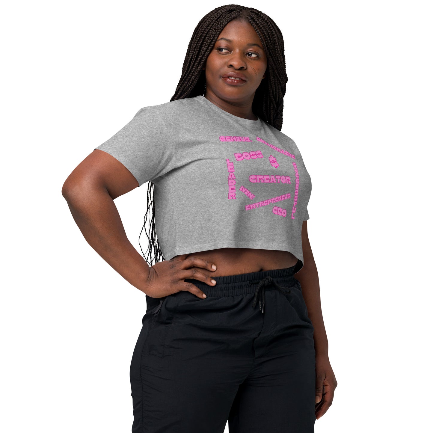 Affirmations - [Gray] - Crop Tee