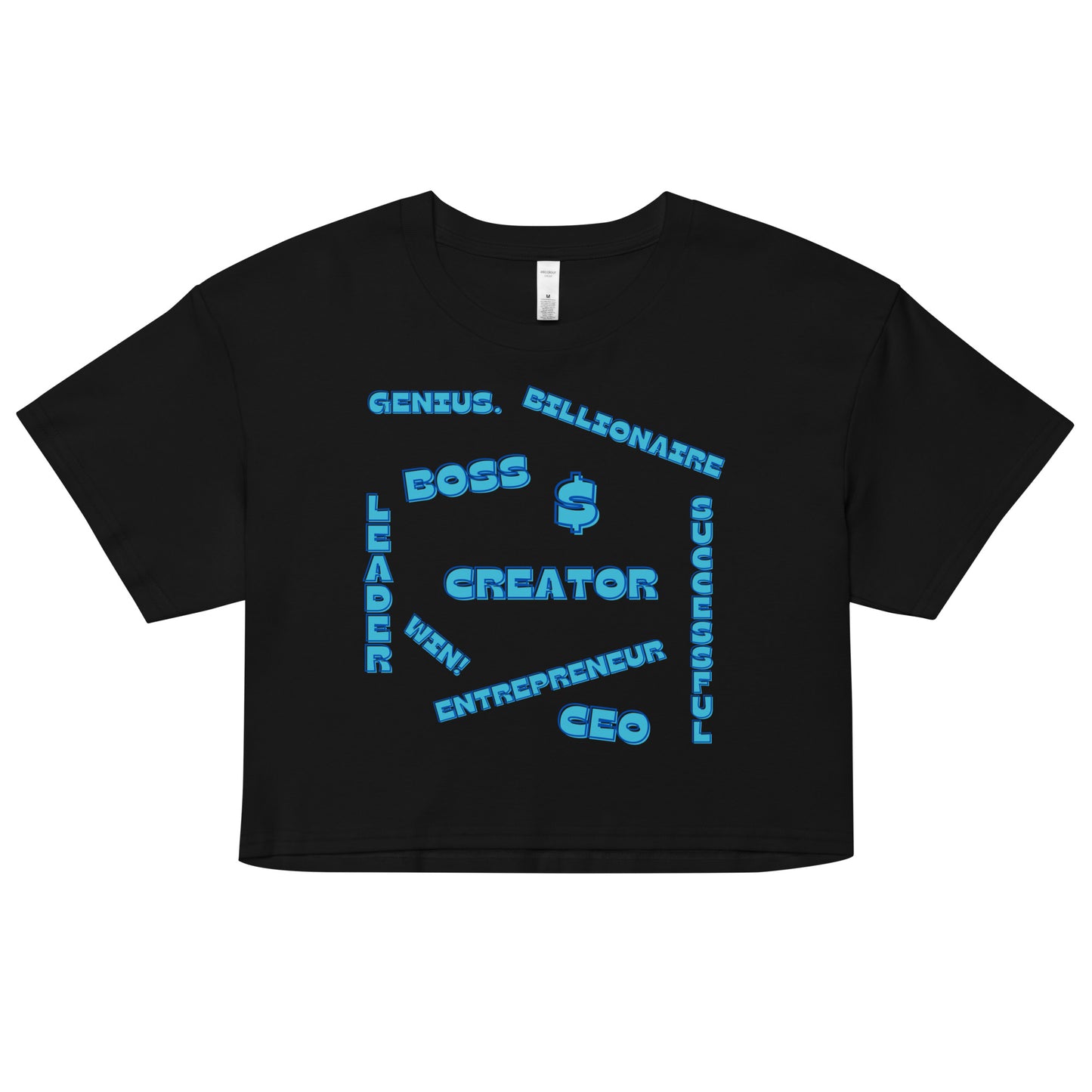 Affirmations - [BLUE] - Crop Tee